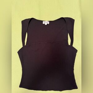 Superdown by Revolve women’s black crop cotton tank top size XL